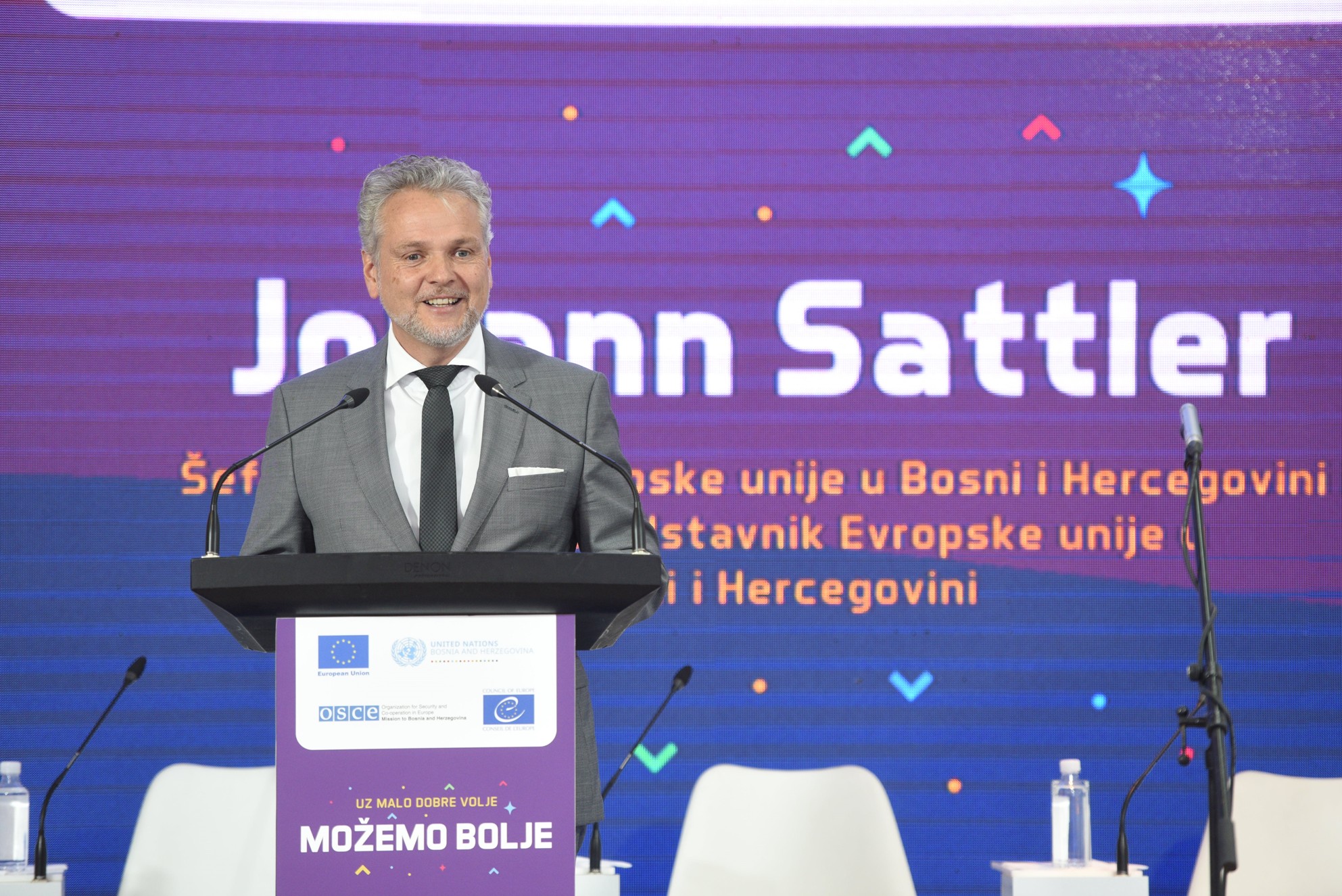 Johann Sattler, Head of the Delegation of the European Union to Bosnia and Herzegovina and the European Union Special Representative in Bosnia and Herzegovina